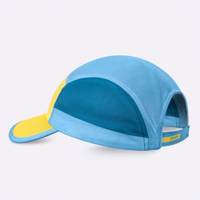 Boné para Corrida HUPI Run Azul/Amarelo