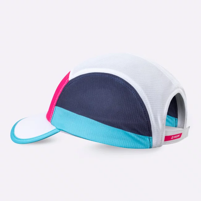 Boné para Corrida HUPI Run Azul/Rosa