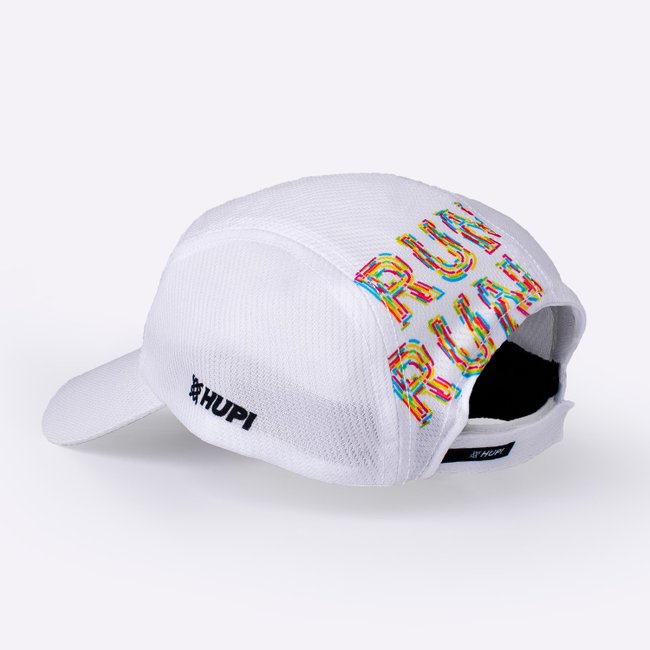 Boné para Corrida HUPI Run Colors Branco 