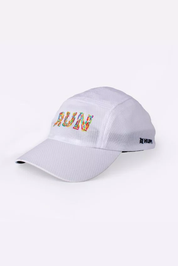 Boné para Corrida HUPI Run Colors Branco 