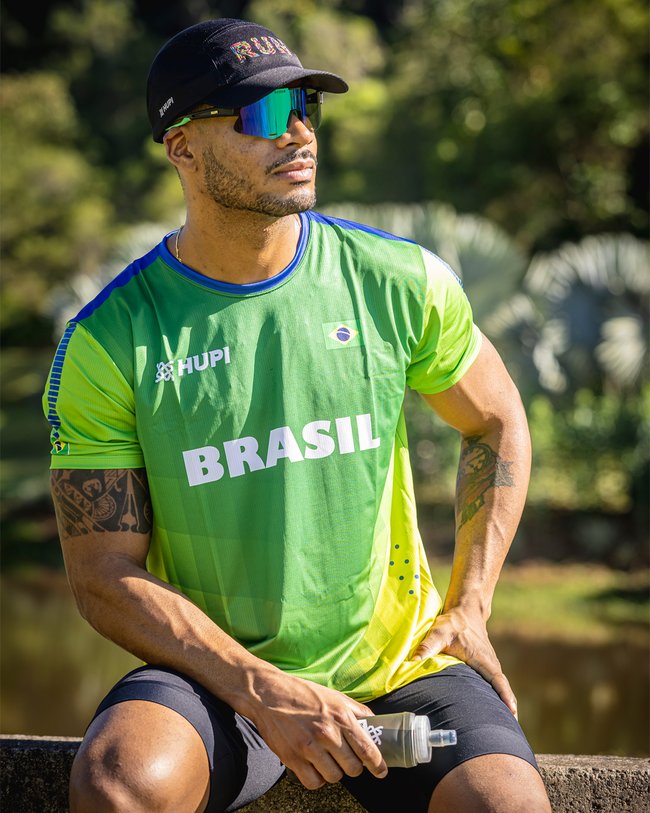 Boné para Corrida HUPI Run Colors Preto