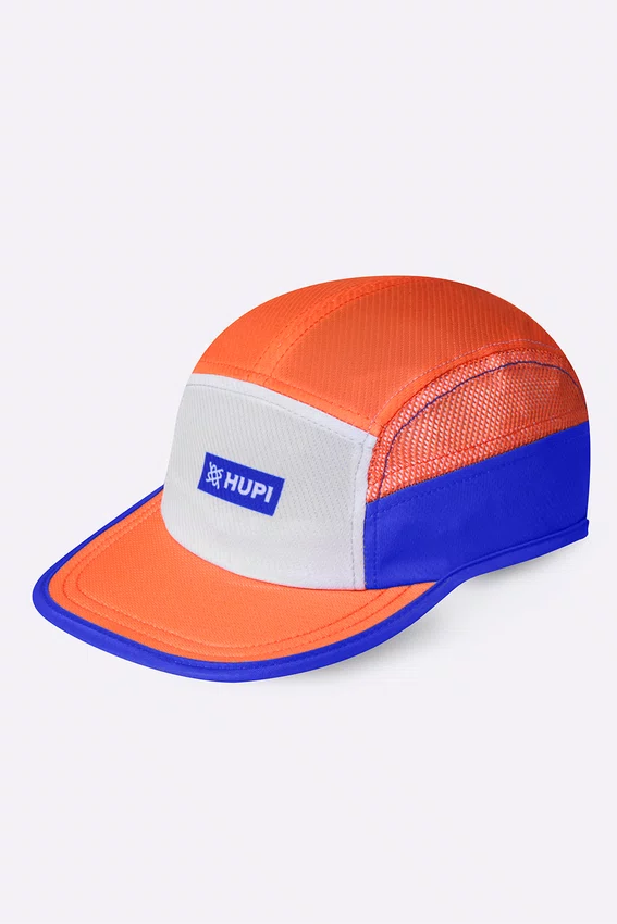 Boné Para Corrida HUPI Run Fast Air Laranja