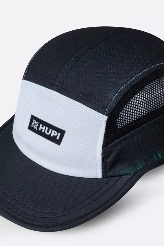 Boné Para Corrida HUPI Run Fast Air Preto e Branco