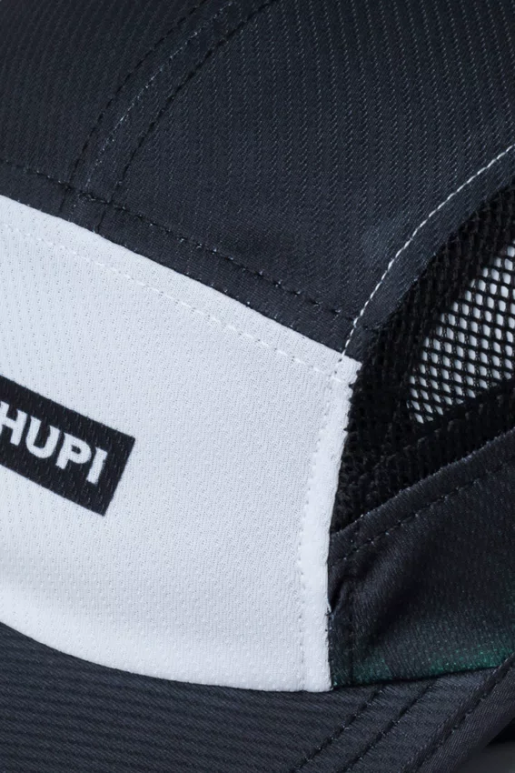 Boné Para Corrida HUPI Run Fast Air Preto e Branco