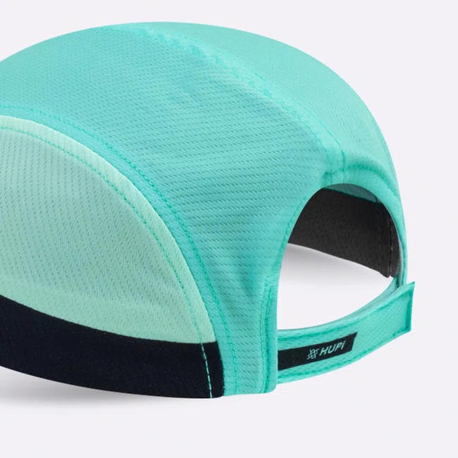 Boné para Corrida HUPI Run Fast Preto e Verde