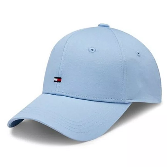 Boné Tommy Hilfiger Clássico Aba Curva Azul Claro