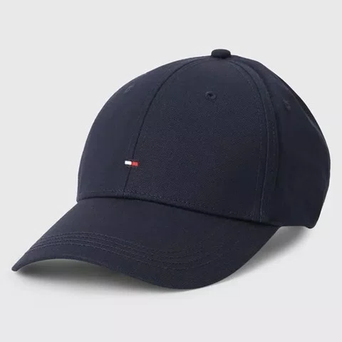 Boné Tommy Hilfiger Clássico Aba Curva Azul Marinho