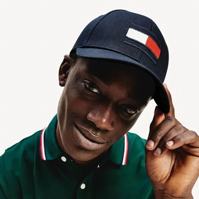 Boné Tommy Hilfiger Clássico Bandeira Azul Marinho
