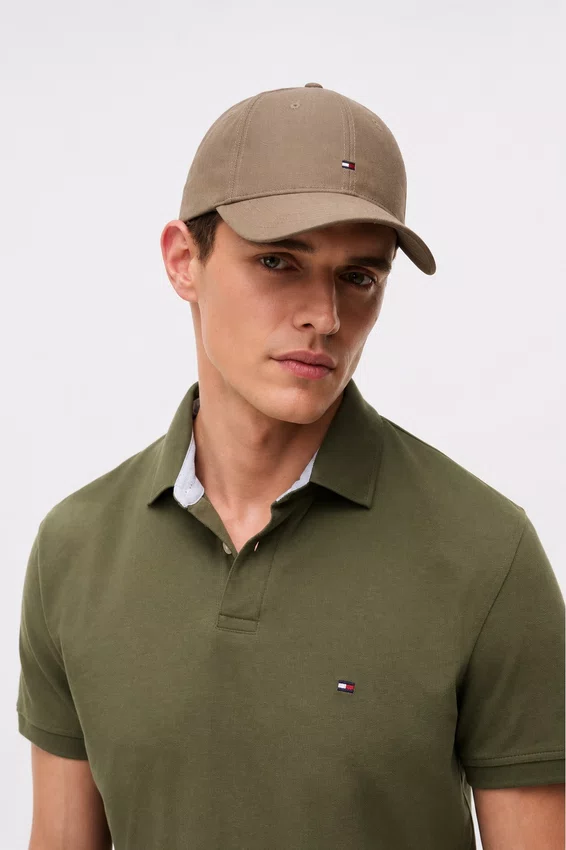 Boné Tommy Hilfiger Clássico Bege Escuro