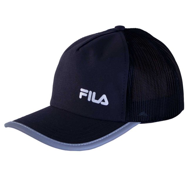 Boné Unissex Fila Trucker Fast Preto