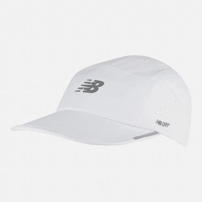 Boné New Balance 5-Panel Pro Run Branco Unisex