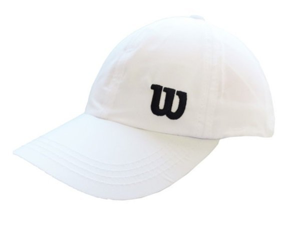 Boné Tenista Wilson Basic Branco Logo Preto