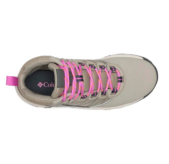 Bota Columbia Feminina Transverse Hike Waterproof Bege e Rosa 