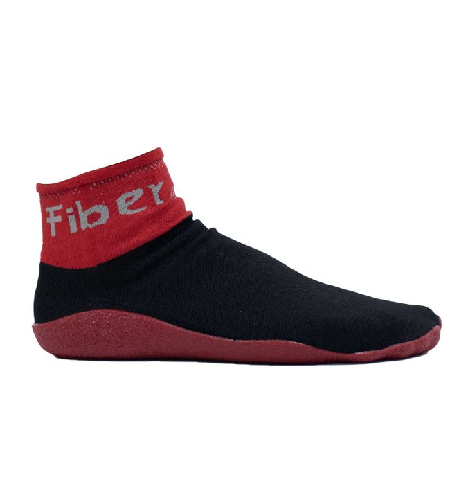 Bota Sapatilha Fiber Multisports Preto e Vermelho