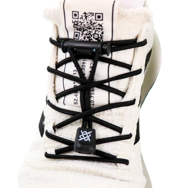 Cadarço Elástico Corrida HUPI LACES Kit 04 Pares Neon