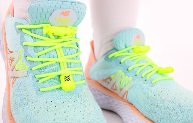 Cadarço Elástico HUPI LACES Amarelo Neon Liso