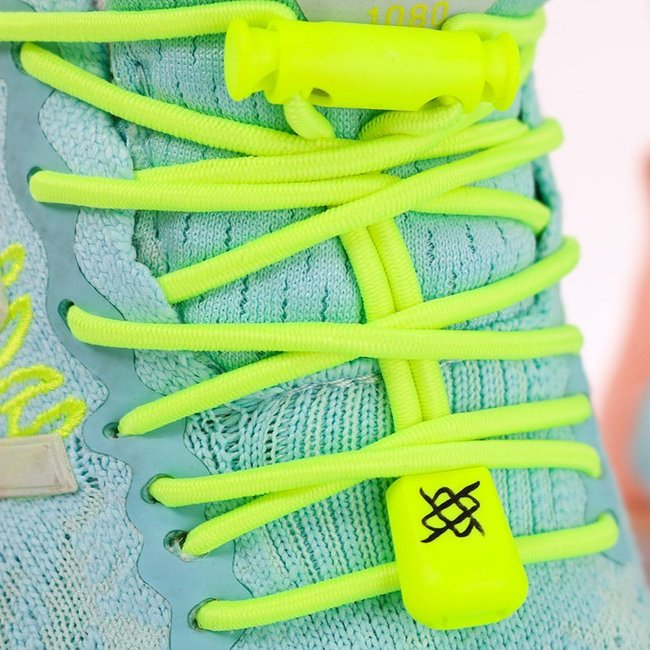 Cadarço Elástico HUPI LACES Amarelo Neon Liso