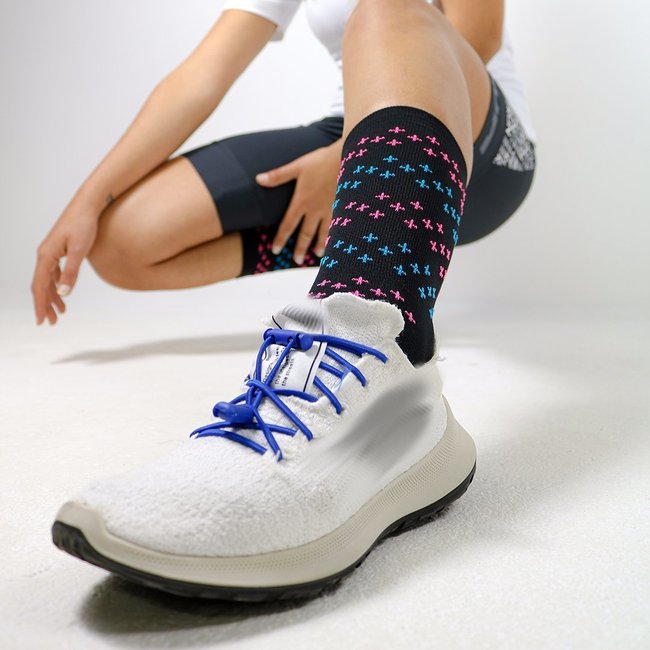 Cadarço Elástico HUPI LACES Azul Liso