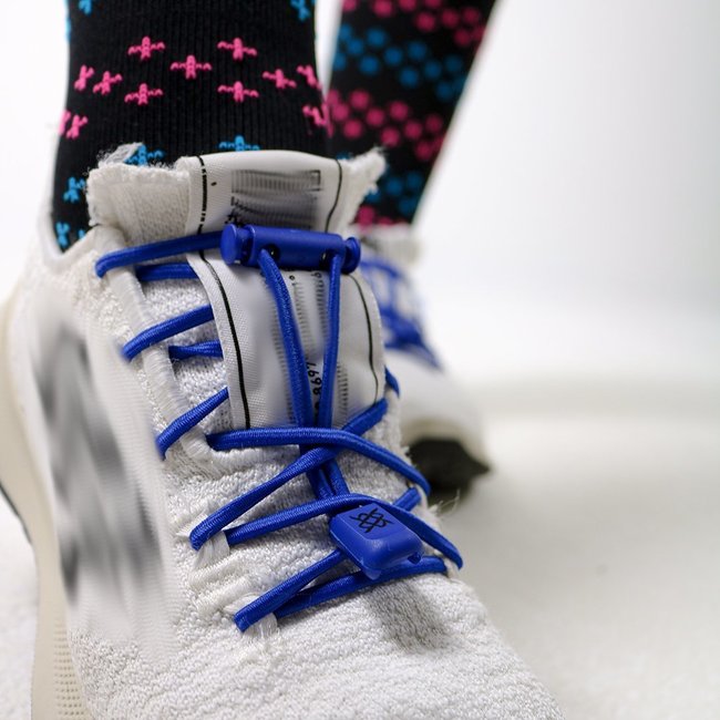 Cadarço Elástico HUPI LACES Azul Liso