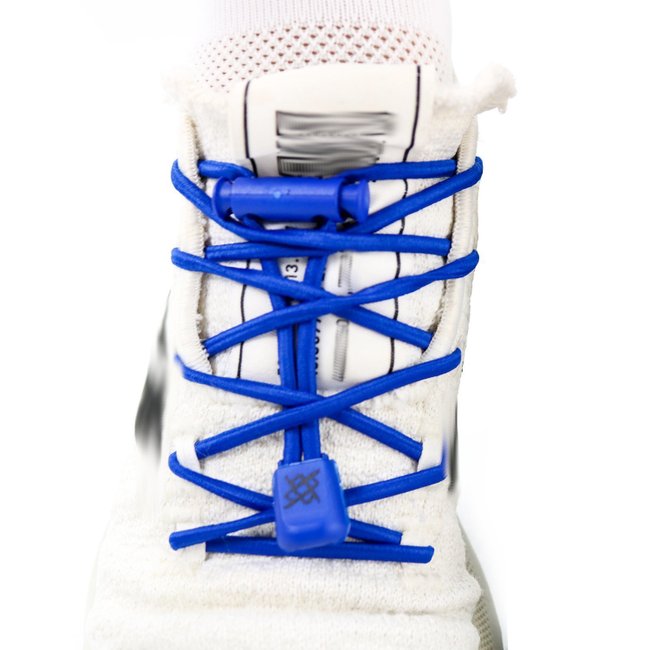 Cadarço Elástico HUPI LACES Azul Liso