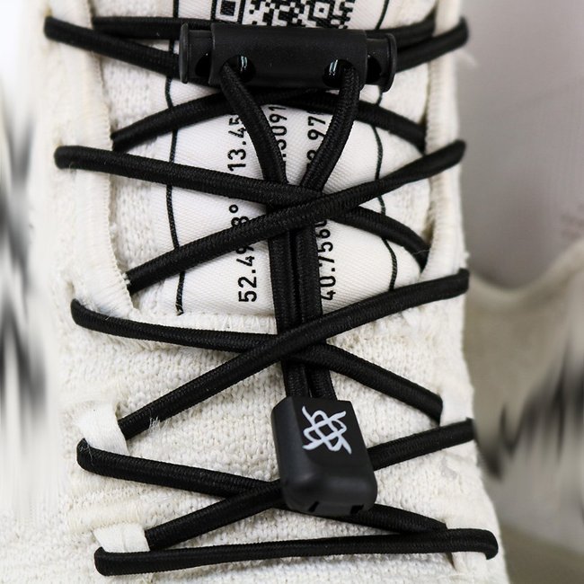 Cadarço Elástico HUPI LACES Preto Liso