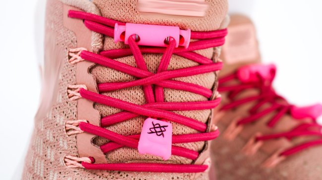 Cadarço Elástico HUPI LACES Rosa Liso