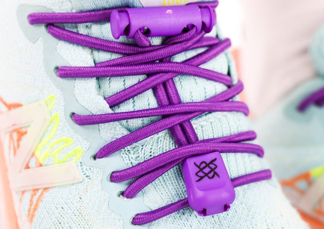 Cadarço Elástico HUPI LACES Roxo Liso