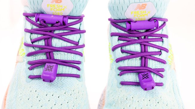 Cadarço Elástico HUPI LACES Roxo Liso