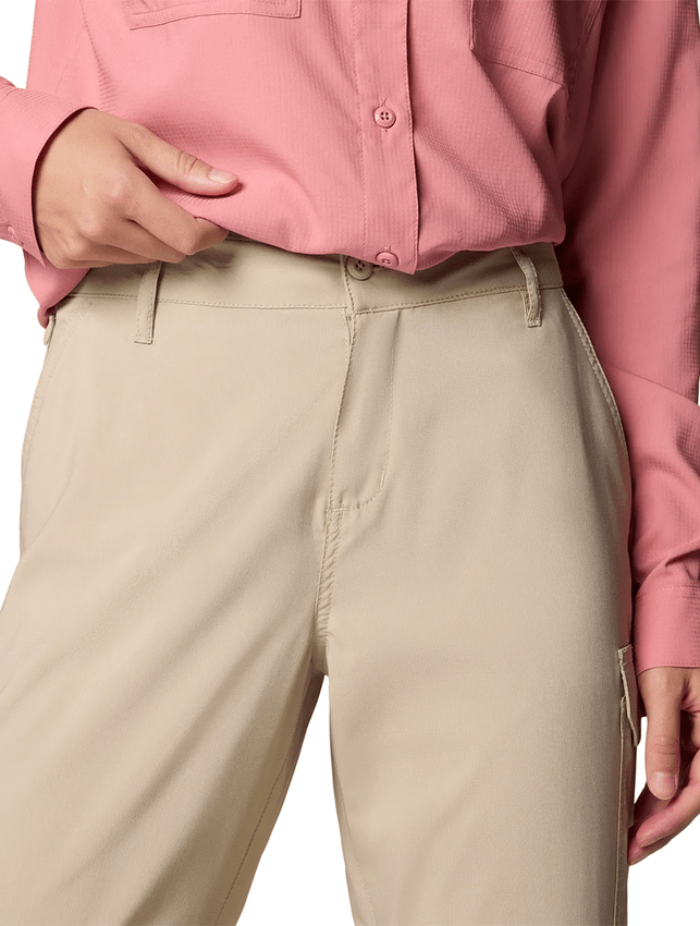 Calça Columbia Feminina Silver Ridge Utility Convertible Bege