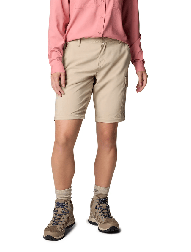 Calça Columbia Feminina Silver Ridge Utility Convertible Bege
