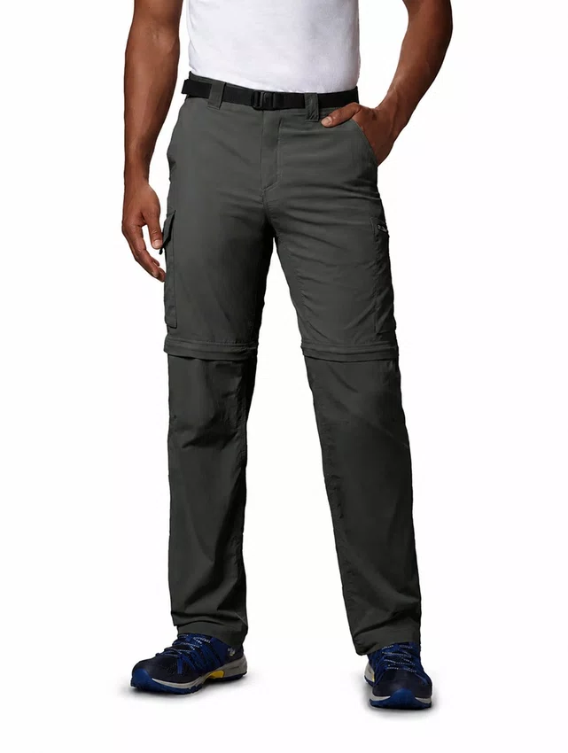 Calça Columbia Masculina Silver Ridge Convertible Cinza