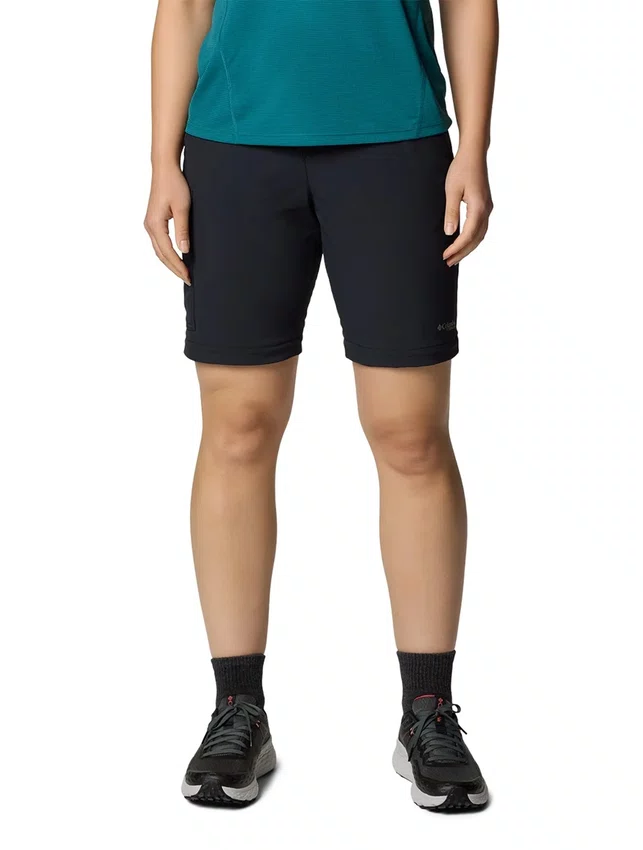 Calça Bermuda Columbia Feminina Summit Valley Convertible II Preta