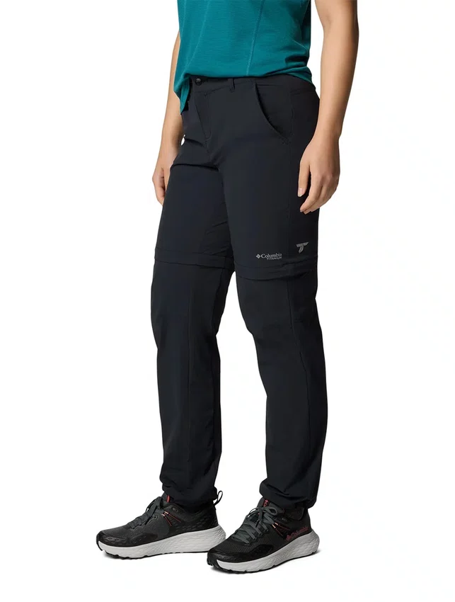 Calça Bermuda Columbia Feminina Summit Valley Convertible II Preta