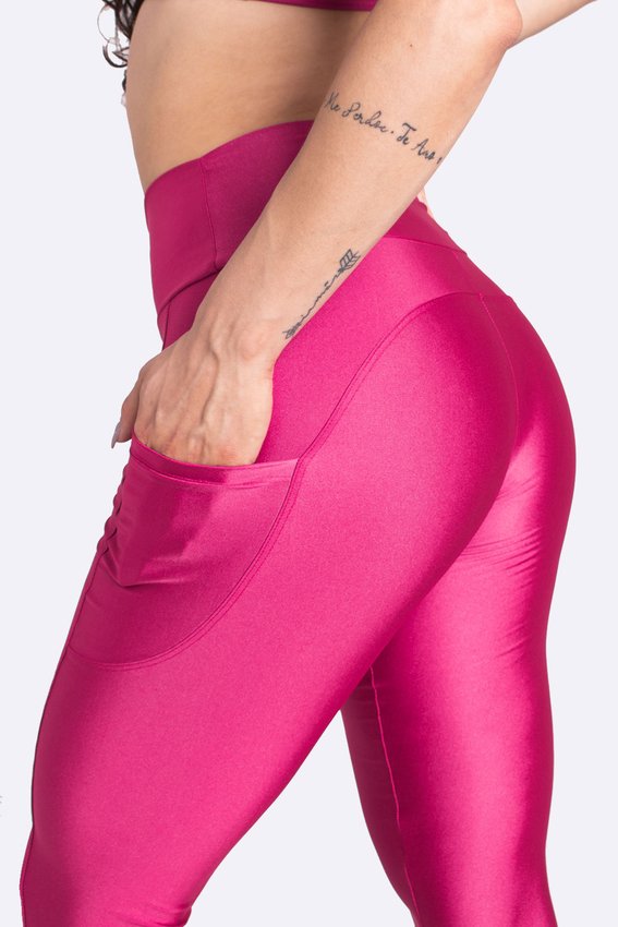 Calça Legging HUPI Color Rosa
