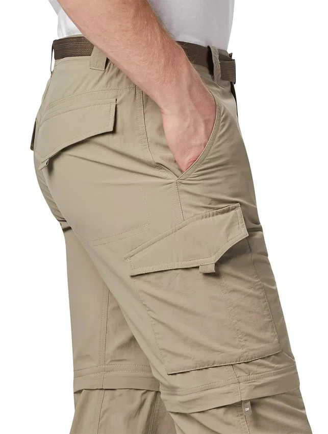Calça Columbia Masculina Silver Ridge Convertible Cáqui