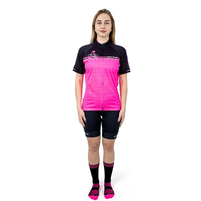 Camisa Ciclismo HUPI Rosa Love Bike