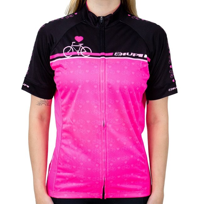 Camisa Ciclismo HUPI Rosa Love Bike