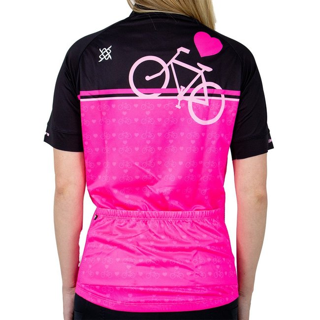 Camisa Ciclismo HUPI Rosa Love Bike