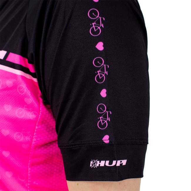 Camisa Ciclismo HUPI Rosa Love Bike