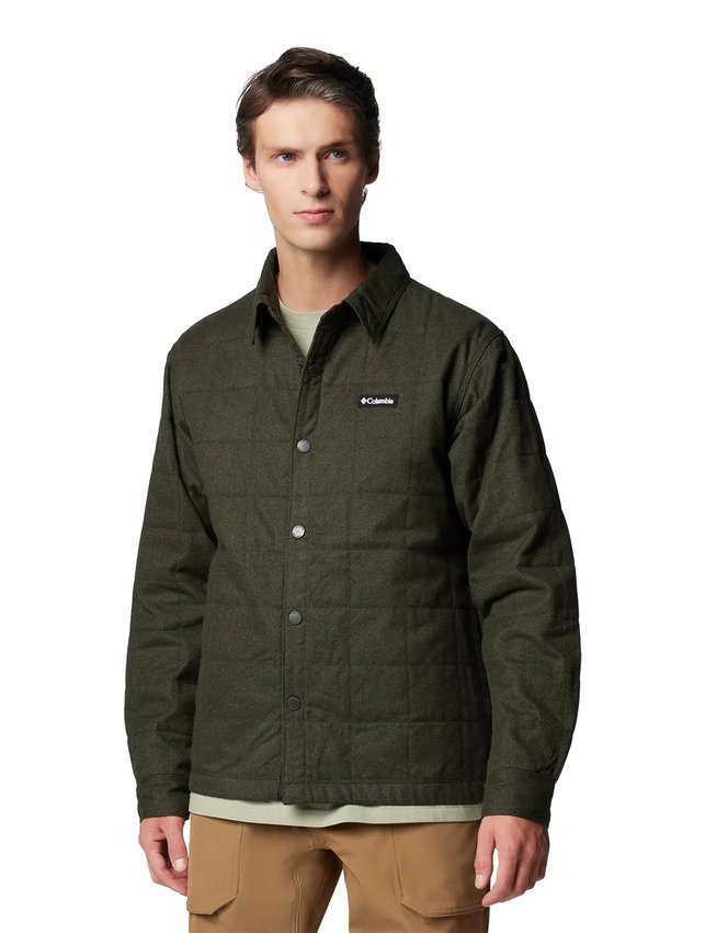 Jaqueta Columbia Masculina Landroamer Quilted Shirt Verde Masculino