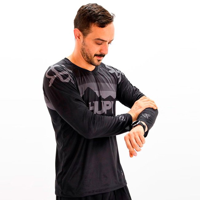 Camiseta Manga Longa HUPI Shadow All Black Preto