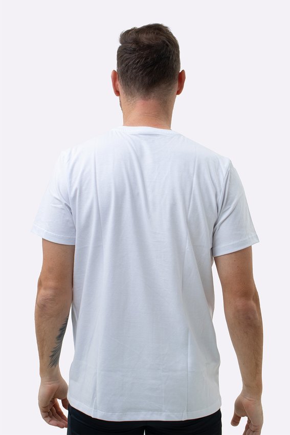 Camiseta Columbia Basic Bordado Branco Masculina