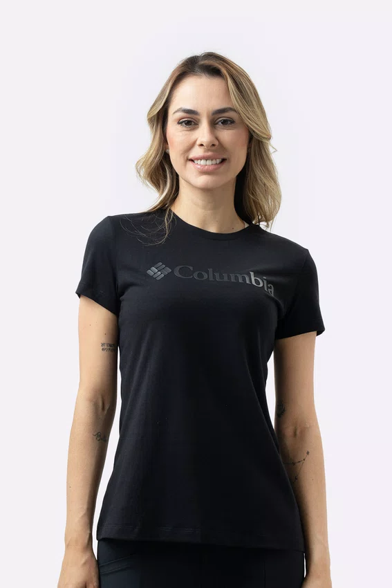 Camiseta Columbia Feminina Basic Logo II Branded Shadow Preta