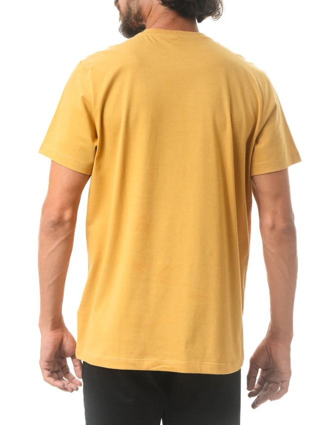 Camiseta Columbia Basic Logo II Branded Shadow Amarelo Masculino