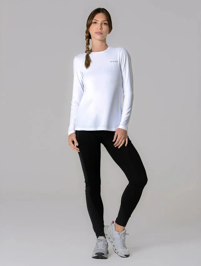 Camiseta Columbia Feminina Neblina Branco