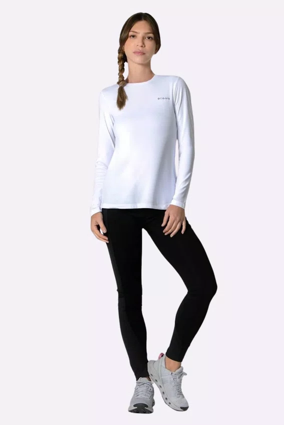 Camiseta Columbia Feminina Neblina Branco