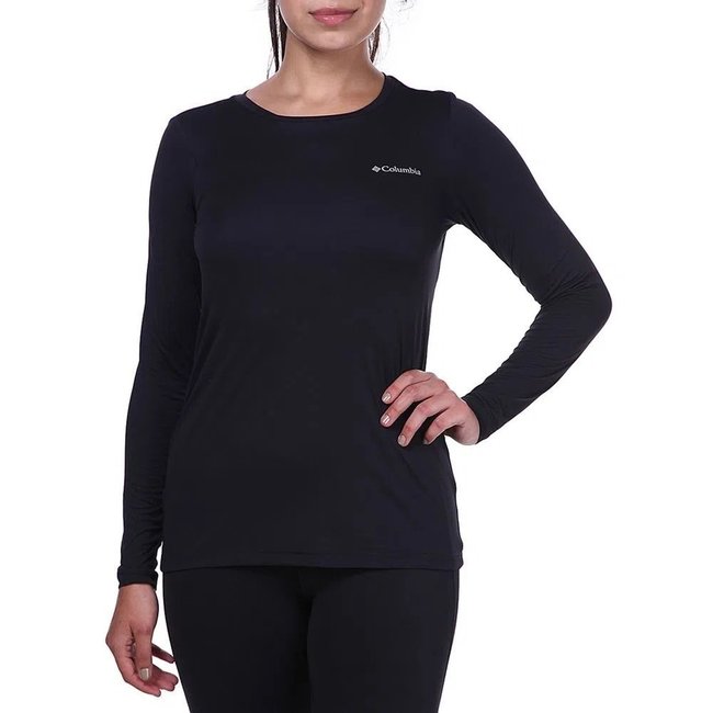 Camiseta Columbia Feminina Neblina Manga Longa Preto