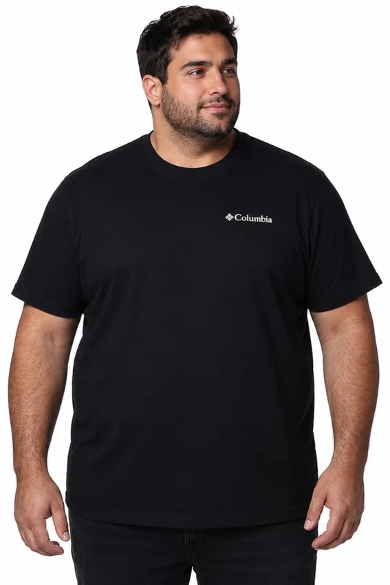 Camiseta Columbia Masculina Basic Plus Size Preto