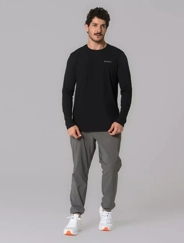 Camiseta Columbia Masculino Neblina Preto