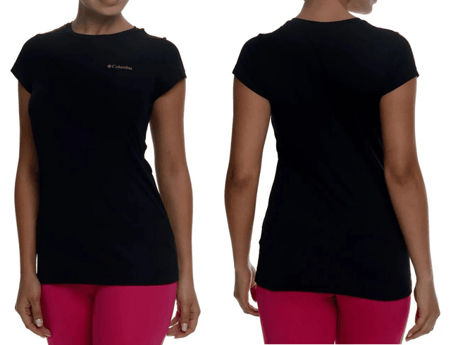 Camiseta Columbia Neblina Feminina FPS 50 Preto